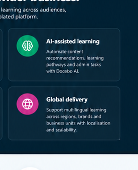 Docebo enterprise analytics dashboard