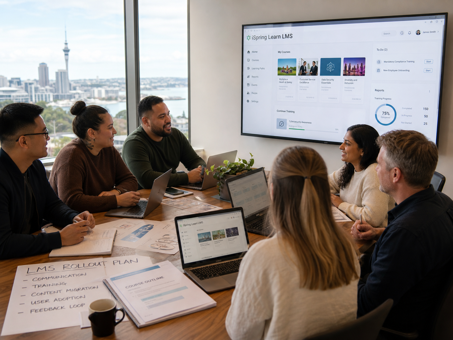 Employee onboarding learning environment