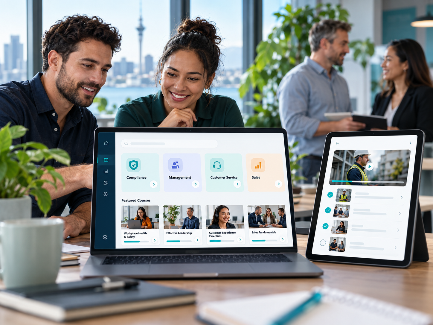 LMS compatibility and deployment visual