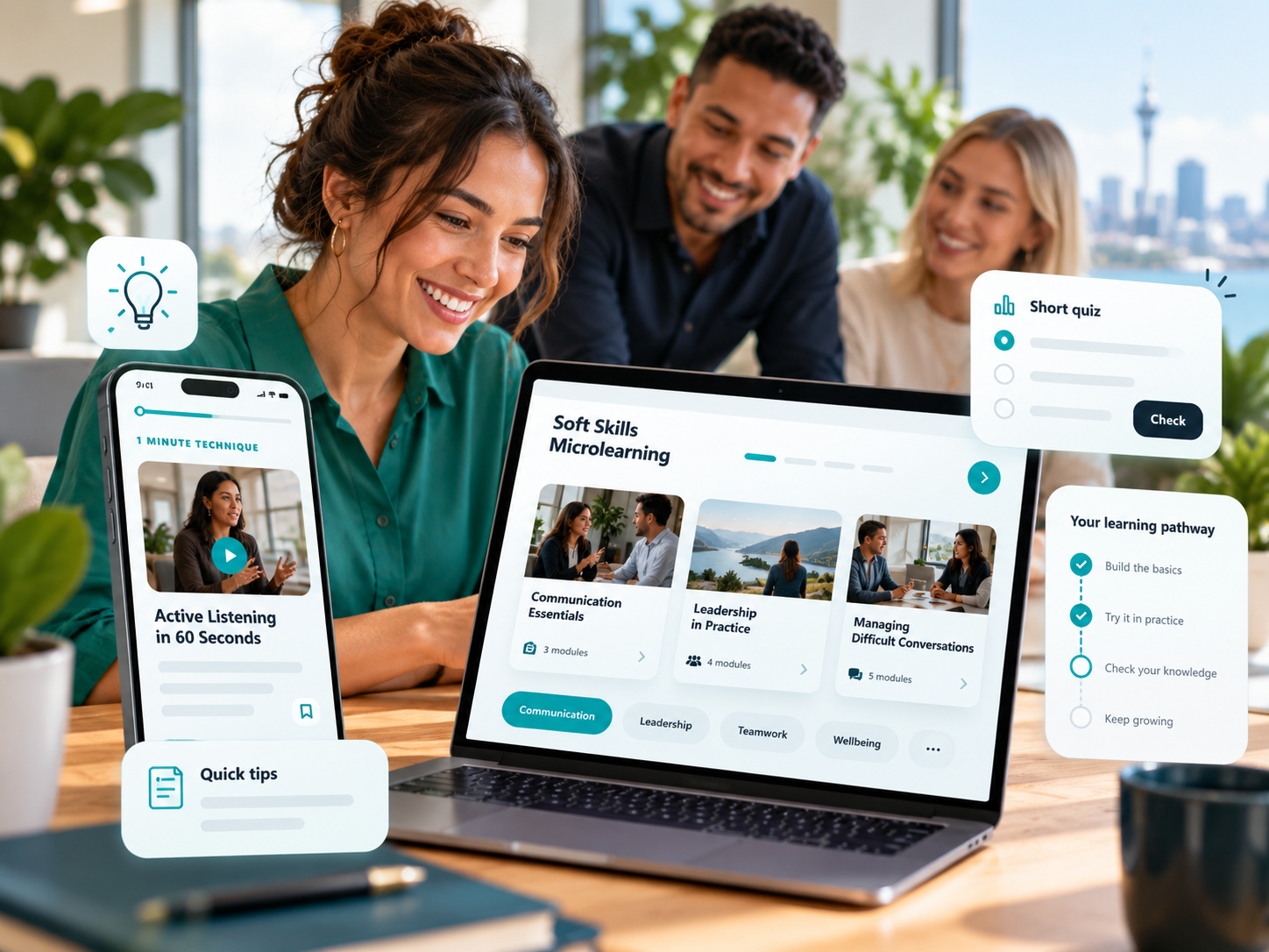 LearningPlanet microlearning catalogue preview